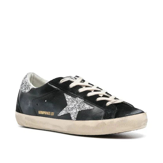 Golden Goose logo patch sneakers