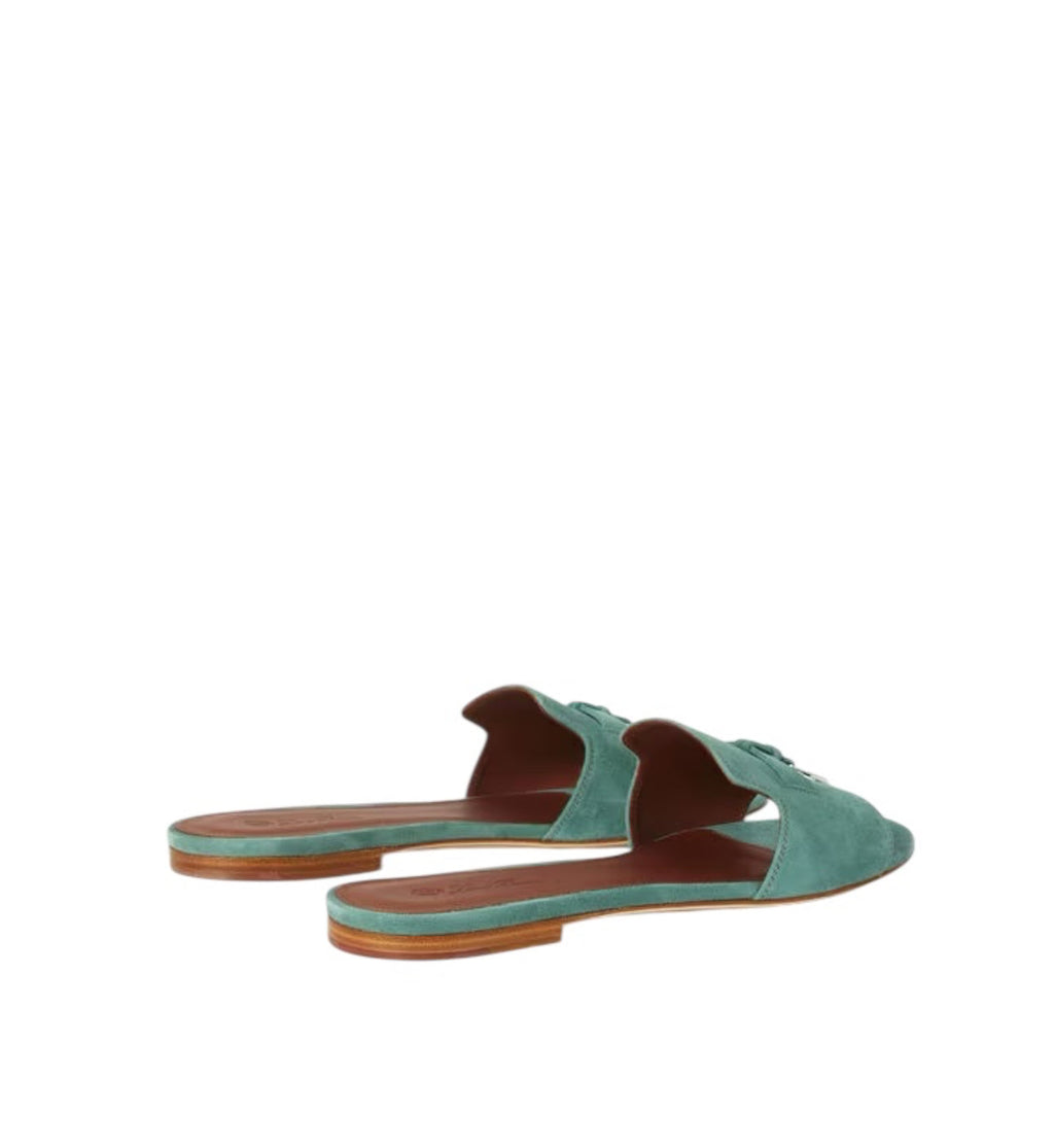 Loro Piana Summer Charms Sandal Green Sap