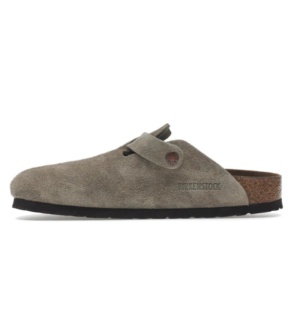 Birkenstock Boston Soft Footbed – Suede Taupe