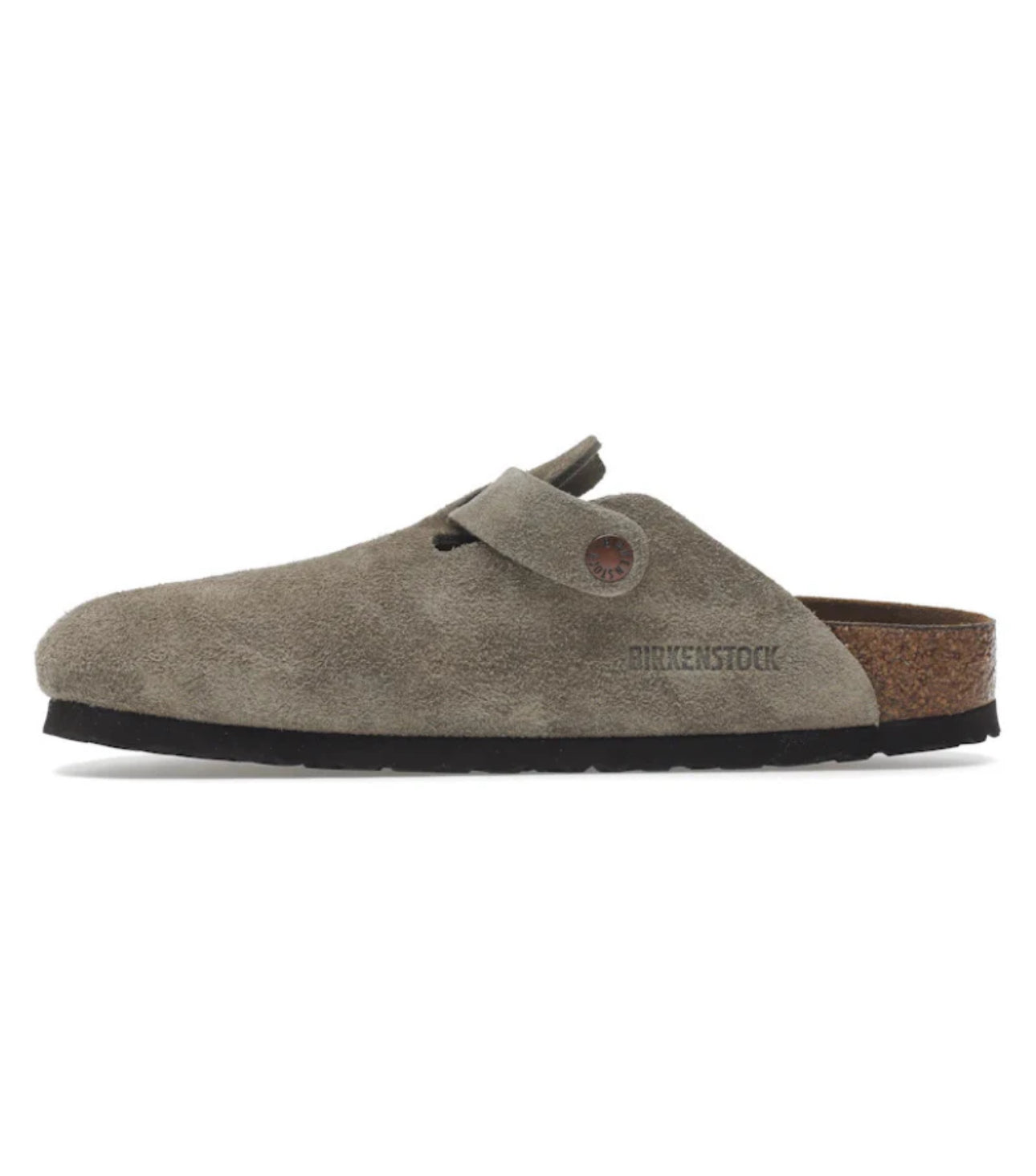 Birkenstock Boston Soft Footbed – Suede Taupe