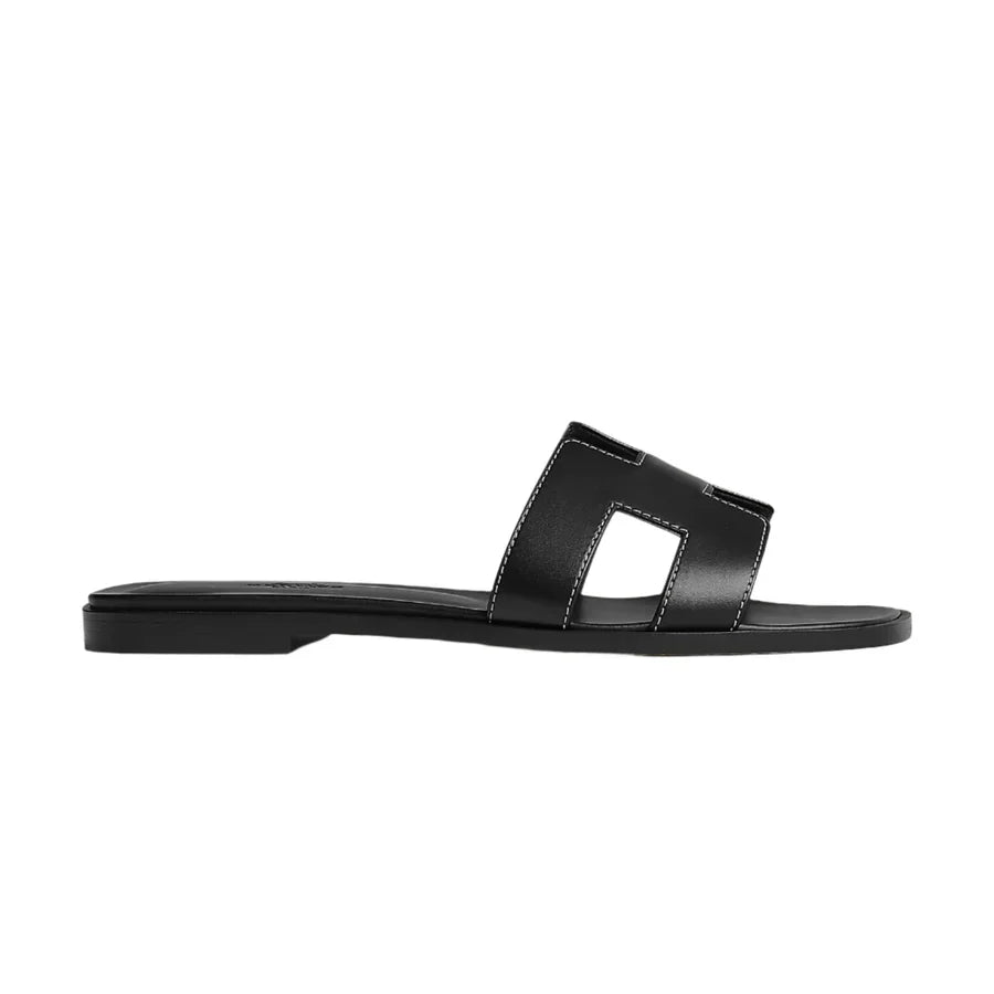 Hermes Oran sandals black