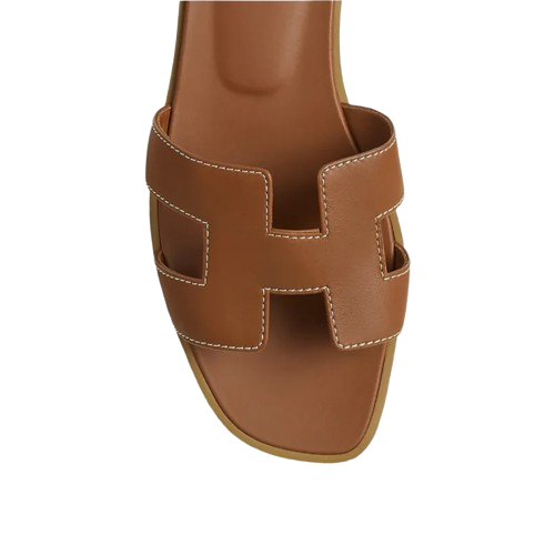 Hermes Oran sandals brown