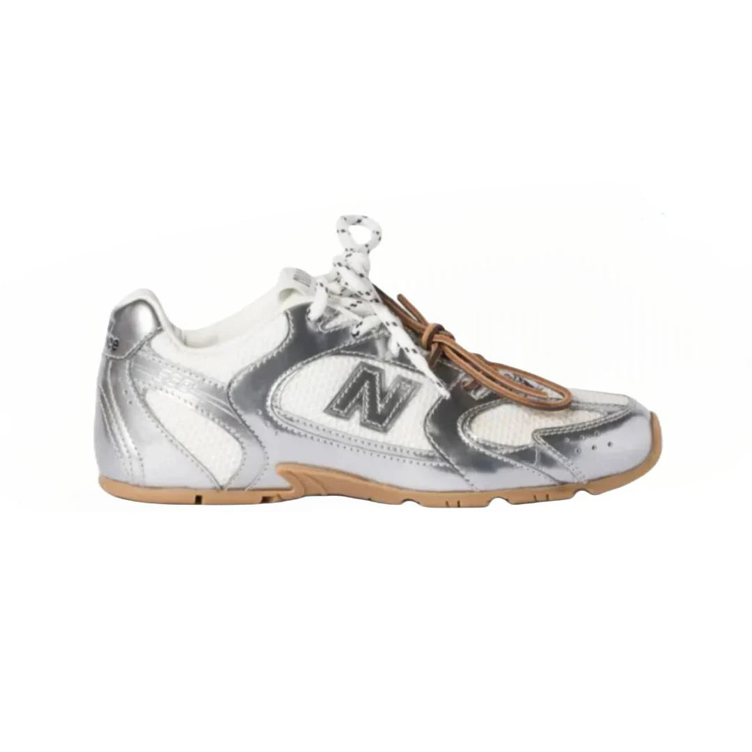 New balance x miu miu SL metallic silver