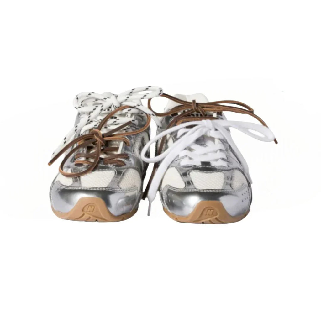 New balance x miu miu SL metallic silver