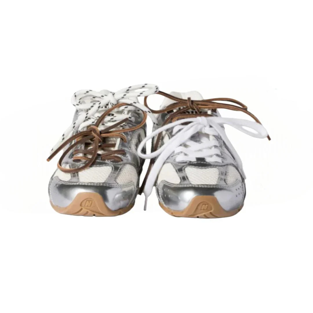 New balance x miu miu SL metallic silver