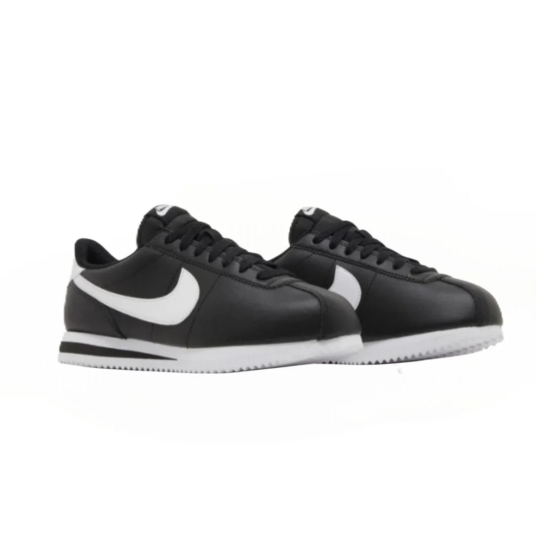 Nike cortez leather black white